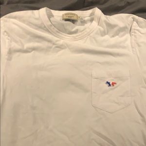Maison Kitsune SS White Pocket Tee
